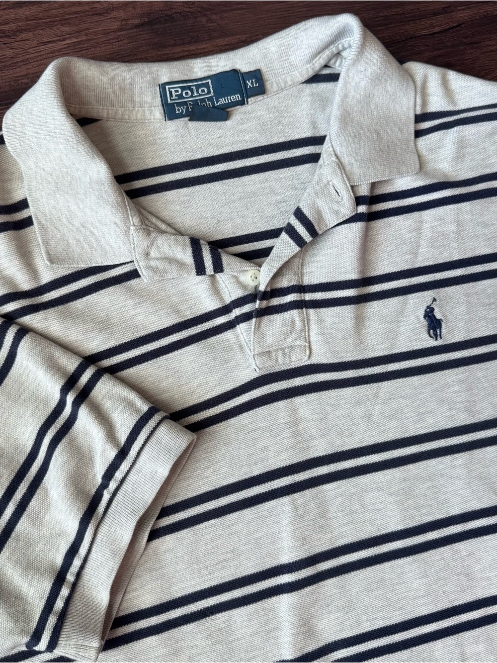 Polo Ralph Lauren Polo Shirt Mens XL Striped Short Sleeve Pony Logo